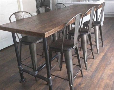 Reclaimed High Top Table Standing Height Bistro Tablerestaurant Table