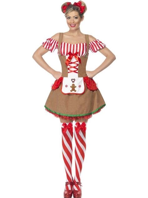 Fun N Frolic Gingerbread Woman Costume Womens Costumes Christmas Costumes Christmas Fancy