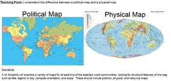 Political Map Vs Physical Map Map VectorCampus Map