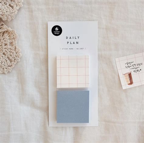 Daily Plan Sticky Notes 1907 Adhesive Notepad Notepads Etsy