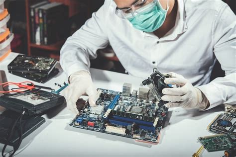 El Técnico En Reparación De La Computadora Hardware De La Computadora