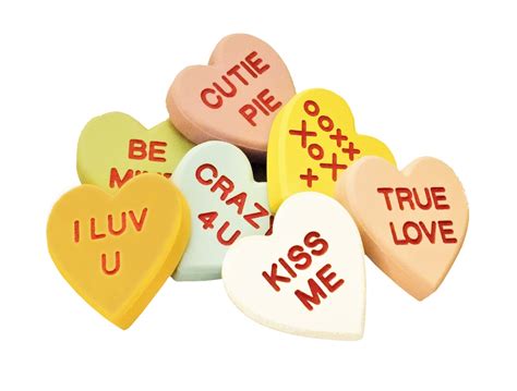 Conversation Heart Sets With Carved Words Just Like Candy Valentines