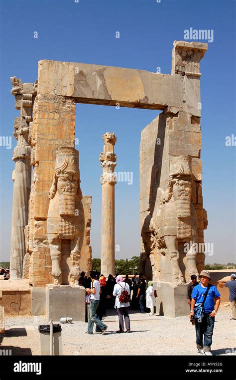 Xerxes Gateway Also Known As The Gate Of All Nations At Persepolis