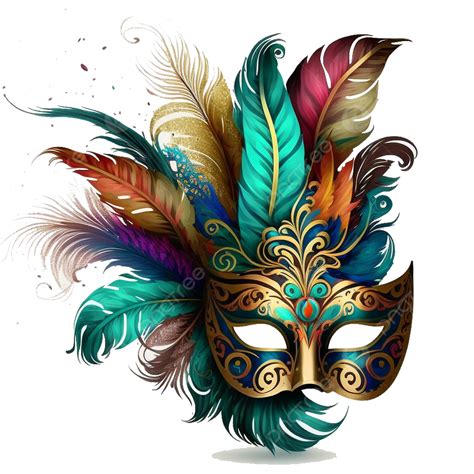 Blue Carnival Mask With Feathers Clipart Hd Mask Clipart Carnival