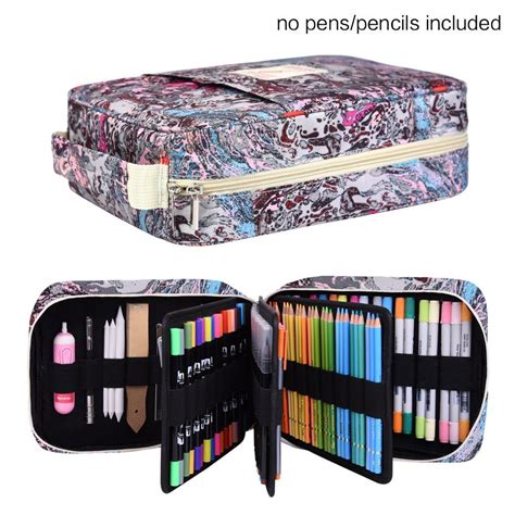 202 Colored Pencils Pencil Case 136 Color Gel Pens Pen