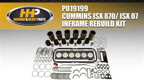Cummins Isx 870 Isx 07 Diesel Engine Inframe Rebuild Kit Youtube