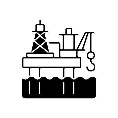 Offshore Oil Platform Black Linear Icon 2213001 Vector Art At Vecteezy