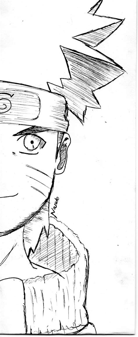 Naruto Pen Sketch By Lydiajaneart On Deviantart