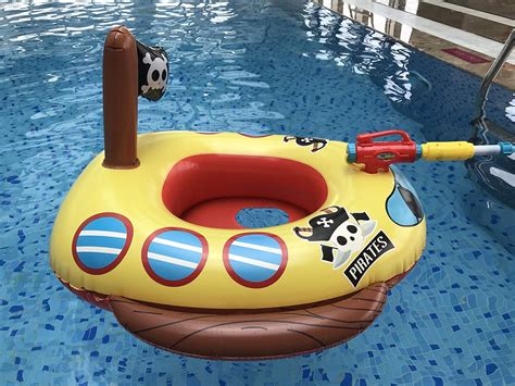 Buy Big Summer Inflatable Pirate Boat Pool Float For Kids With Built In
