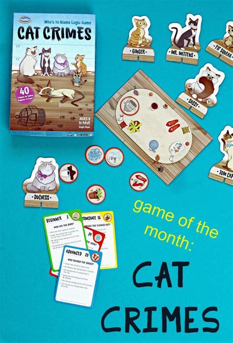 Thank you to thinkfun for sending this game to us. Cat Crimes: Brainteaser Game for Kids