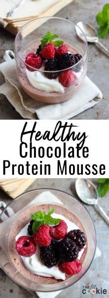 Healthy Chocolate Protein Mousse Dairy Free The Fit Cookie