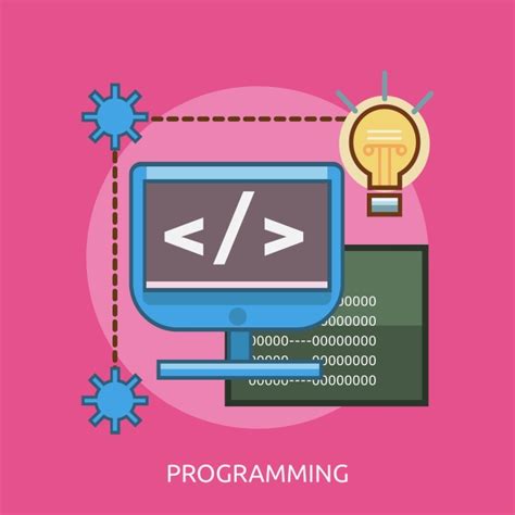 Programming Conceptual Illustration Design Flat Programming Code Png