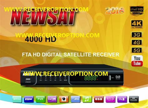 Newsat 4000 Hd Receiver 2018 Auto Roll Powervu Key New Software How