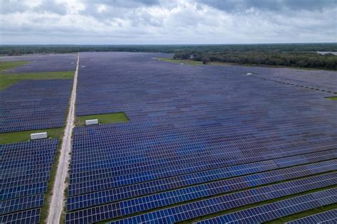 Premium Photo A Solar Farm In The Florida