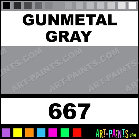 Gunmetal Gray Folk Art Acrylic Paints 667 Gunmetal Gray Paint