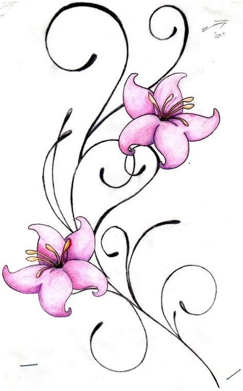 Swirls And Flowers By Joshimusprime84 On Deviantart In 2020 Simple