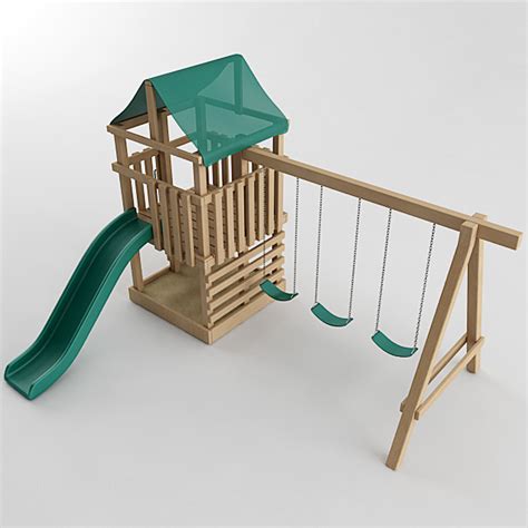 Playground Set 3d Model Cgtrader