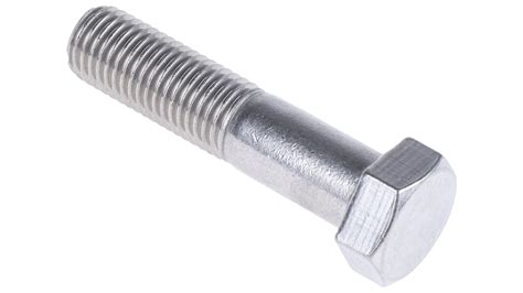 Plain Stainless Steel Hex Bolt M16 X 70mm Rs