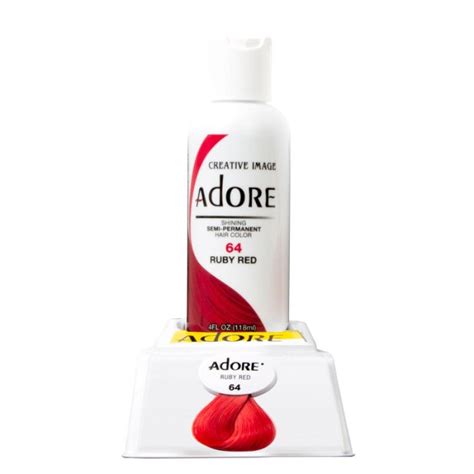 Adore Semi Permanent Hair Colour 64 Ruby Red My Haircare And Beauty