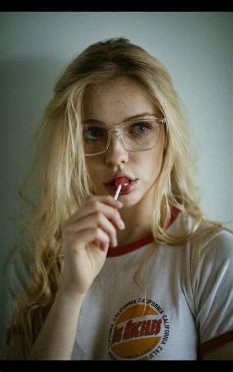 Girl Blonde Glasses Nerd Aesthetic Girls With Glasses Cute Nerd