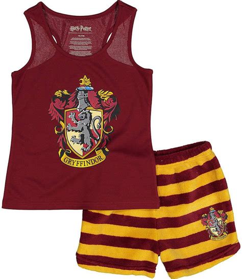 Harry Potter Gryffindor Tank And Short Pajama Set Girls Hogwarts