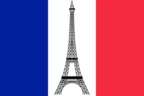 Flag Of France With Eiffel Tower Flickr Photo Sharing