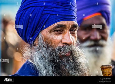 Sikh Men In Delhi India Stock Photo Alamy