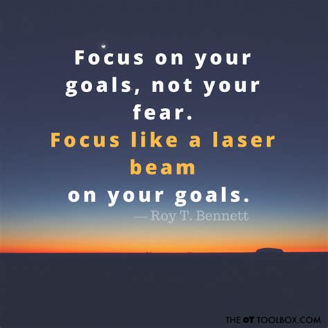 Stay On Track With Focus On Your Goal Quotes