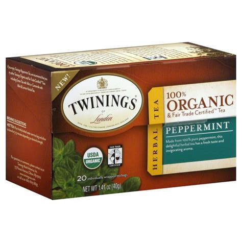 Twinings Organic Peppermint Bagged Tea 20 Ct