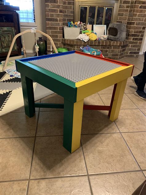 Lego Table Is Complete Rbeginnerwoodworking