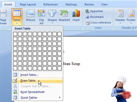 How To Draw A Table Line By Line In Word Dummies