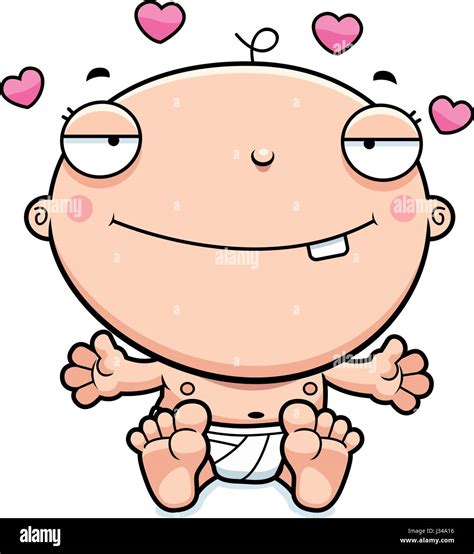 A Cartoon Illustration Of A Loving Baby Boy Stock Vector Image And Art