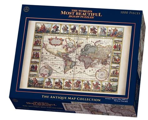 1000 Piece Puzzle Antique World Map 1652 By Nicolas Visscher