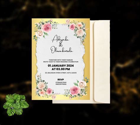 Get Yoruba Traditional Wedding Invitations Cards Design And Printing