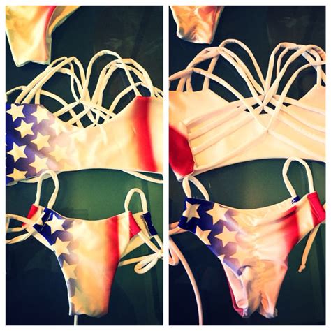 Jenna Lee Designs Swimsuit Perfect For The Fourth Of July One Of A Kind Swimwear Custom Bikinis