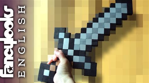 Diy Craft Foam Minecraft Sword Youtube