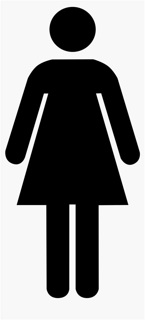 Female Toilet Sign Icon Symbol Vector Women Ladies Toilets This Way