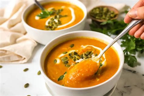 Creamy Carrot And Cauliflower Soup Plant Based With Amy