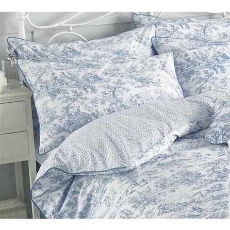 Toile French Blue Bed Linen Set Classic French Bed Linen Bed Linens