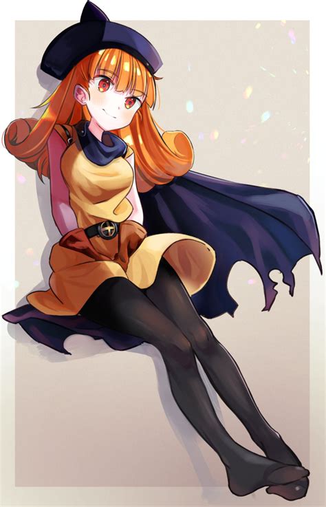 Safebooru 1girl Alena Dq4 Breasts Cape Chil0107 Closed Mouth Curly