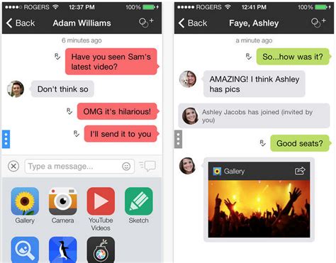 kik messenger app updated for ios 7 with new design stickers and more