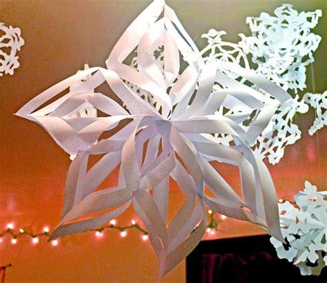 Paper Snowflake Decorations Host The Toast