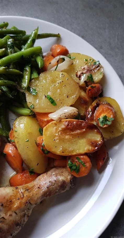 Cuisses de poulet et légumes au four - My tasty cuisine | Recette