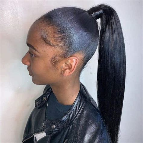 41 Stunning Ponytail Hairstyles For Black Women Hairstylecamp