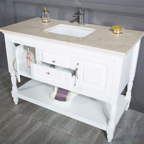 Find bathroom vanities in different styles and wood finishes at builders surplus kitchen & bath cabinets. Hamilton 48 inch White Bathroom Cabinet | Vanity Sale
