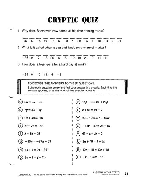 We hope that the free math worksheets have been helpful. Solving Equations With Variables On Both Sides Worksheet ...