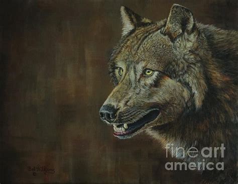 Alpha Male The Grey Wolf Painting Wolf Painting Grey Wolf Art