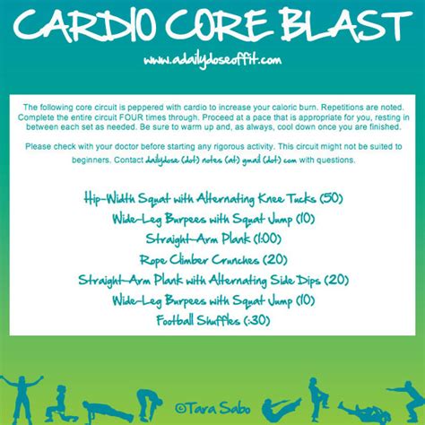 A Daily Dose Of Fit Workout Week Cardio Core Blast