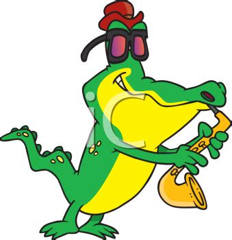 More images for alligator with sunglasses clipart » Cartoon Clipart Picture Of A Crocodile Wearing Sunglasses ...