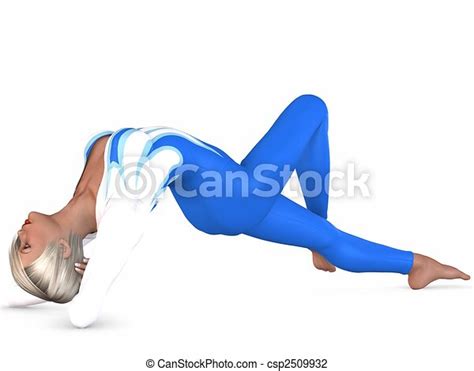 3d render of an gymnastic pose canstock